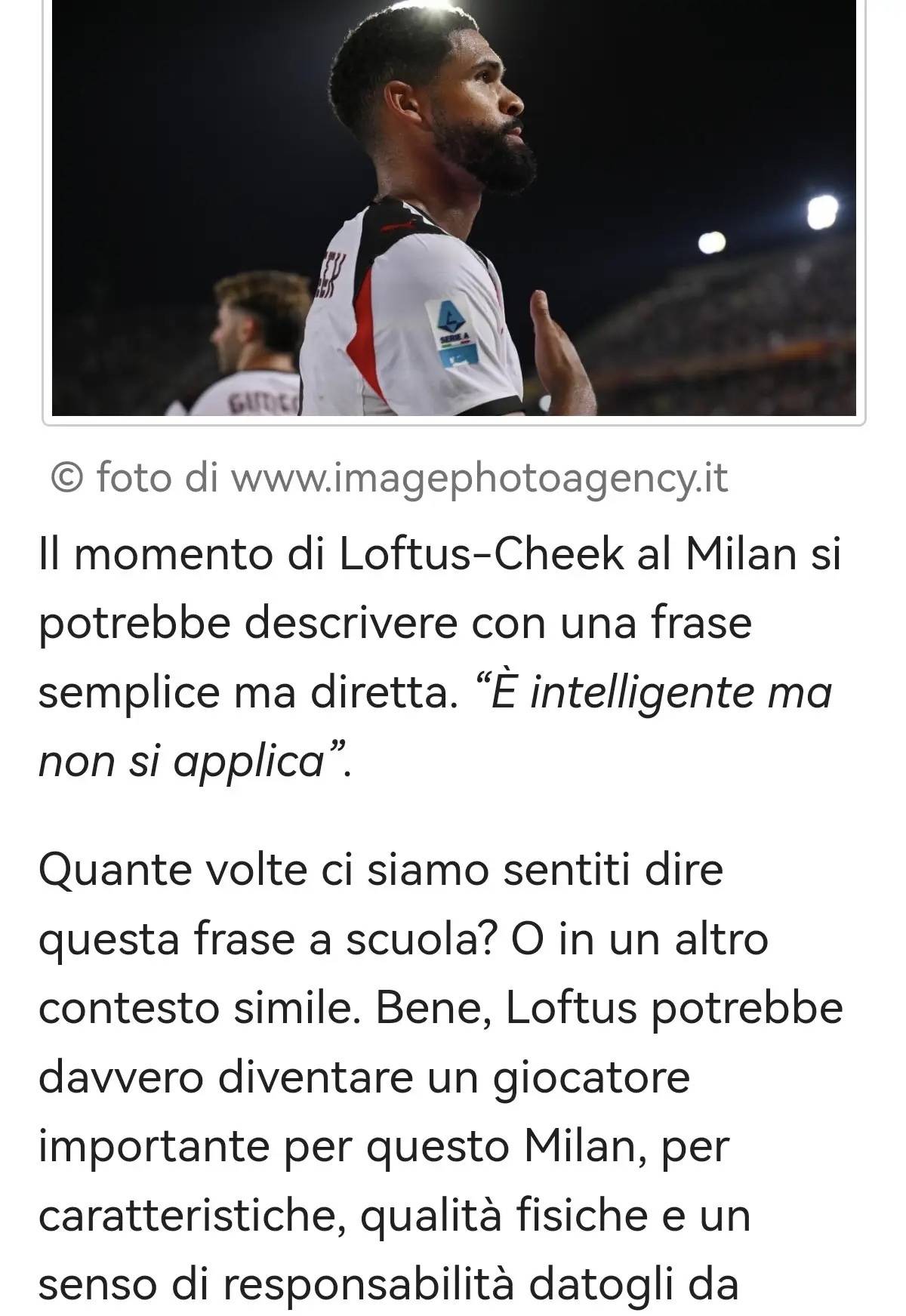 บทวิจารณ์สื่อเกี่ยวกับนักเตะมิลาน ชิค ในปี 2025: เขาเป็นผู้เล่นคนสำคัญของมิลาน ฉลาดแต่ดูเหมือนไม่ทุ่มเทมากพอ _ลอฟตัส_ การแข่งขัน_ แอสซิสต์